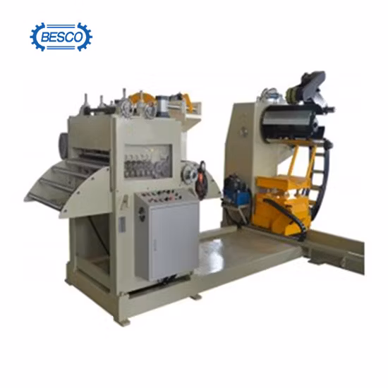 3 en 1 máquina alimentadora de enderezadora Decoiler de bobina de metal combinada servo Nc
